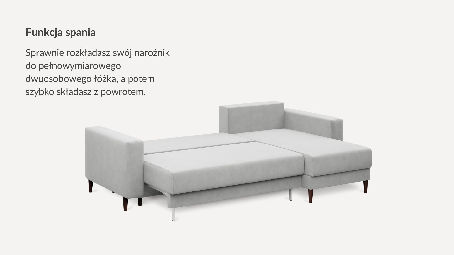 Narożnik DL 130 Lewy Welur