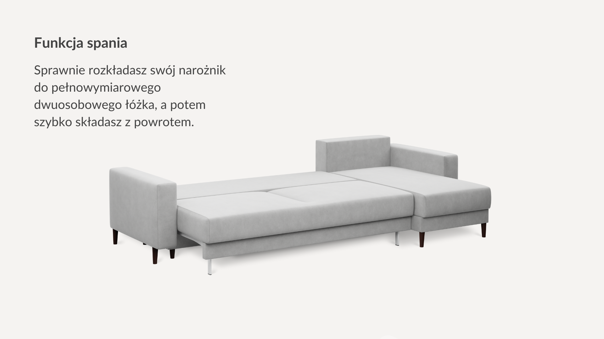 Narożnik DL 190 Prawy Welur