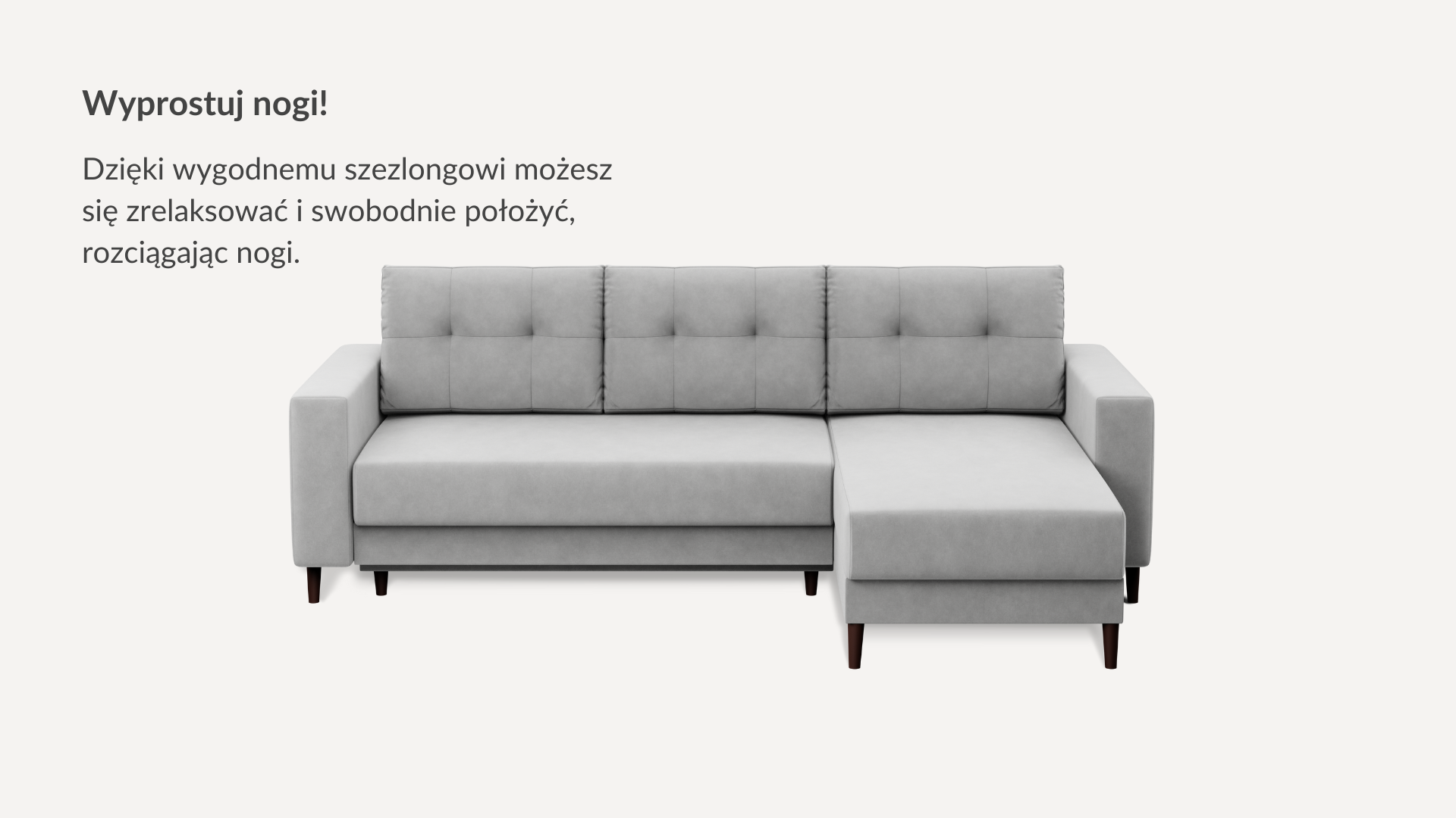 Narożnik DL 130 Lewy Welur