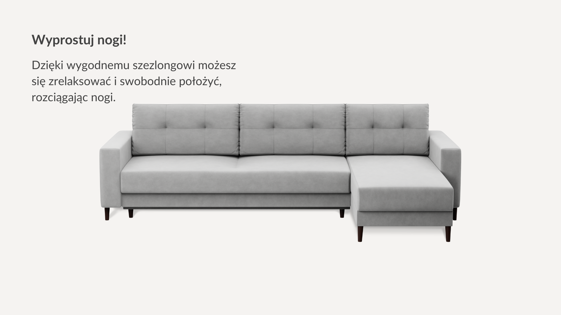 Narożnik DL 190 Prawy Welur