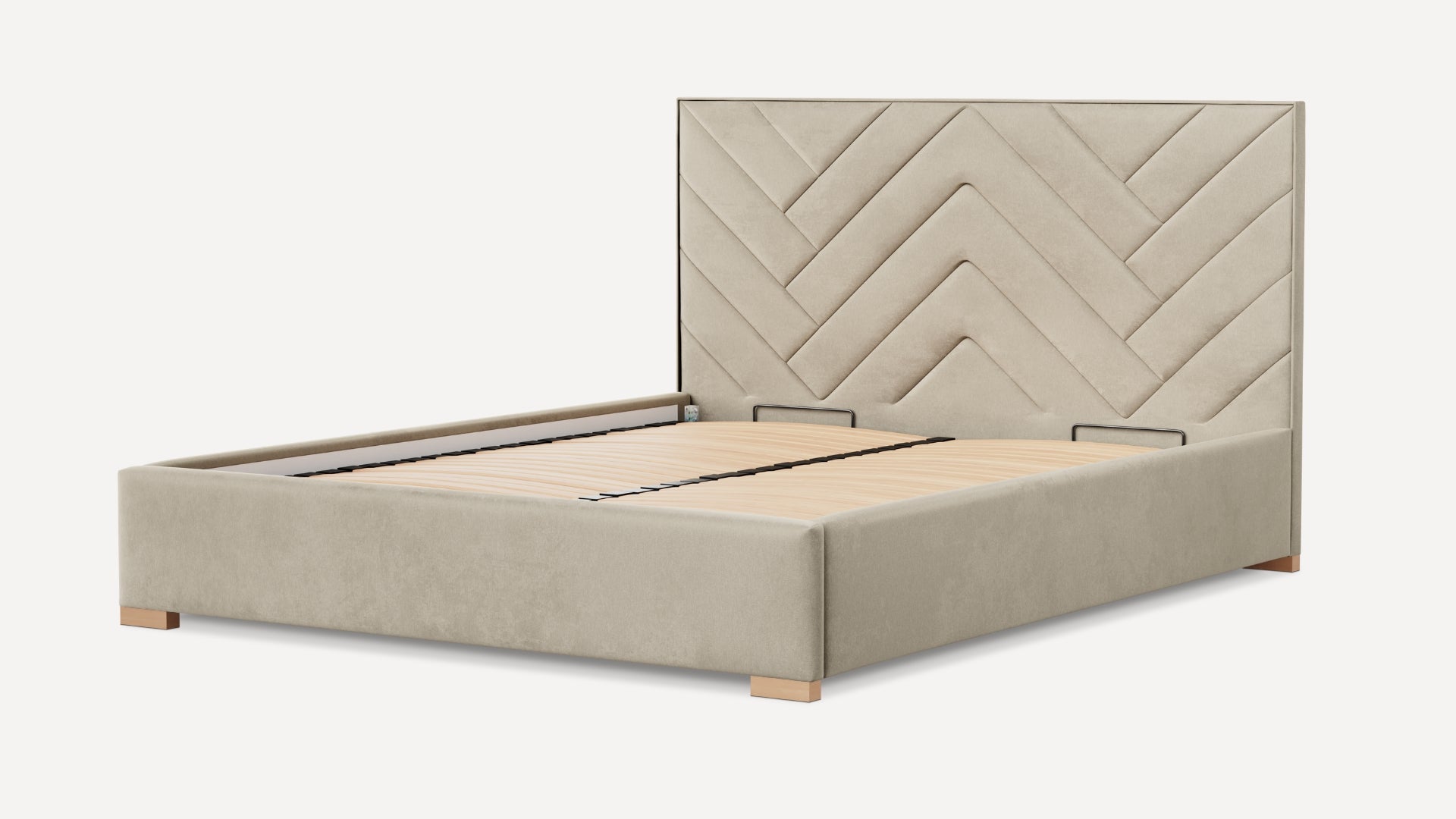 Łóżko tapicerowane Bedbenet Herringbone