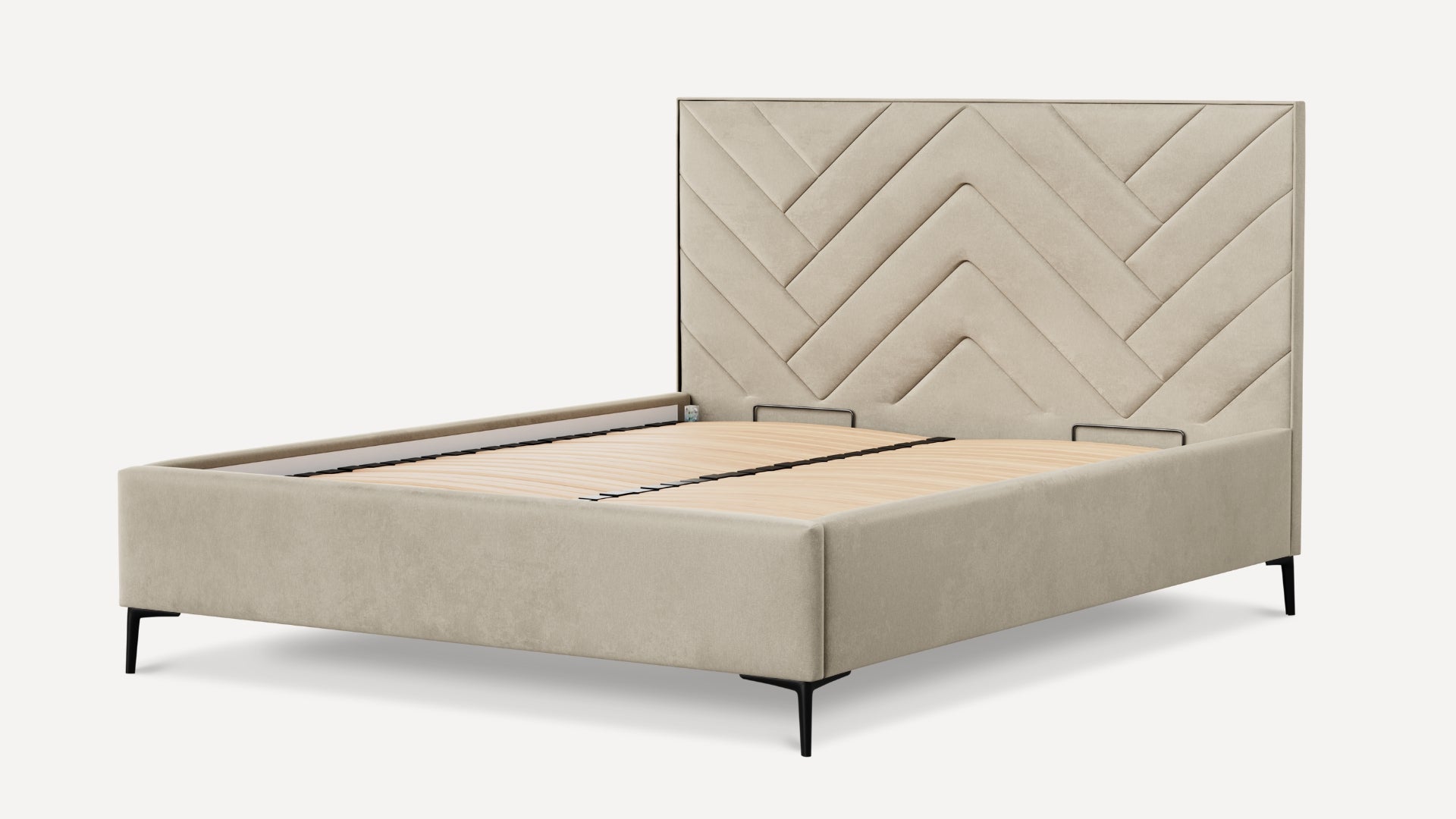 Łóżko tapicerowane Bedbenet Herringbone