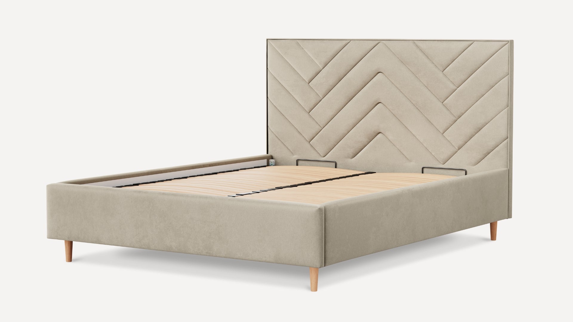 Łóżko tapicerowane Bedbenet Herringbone