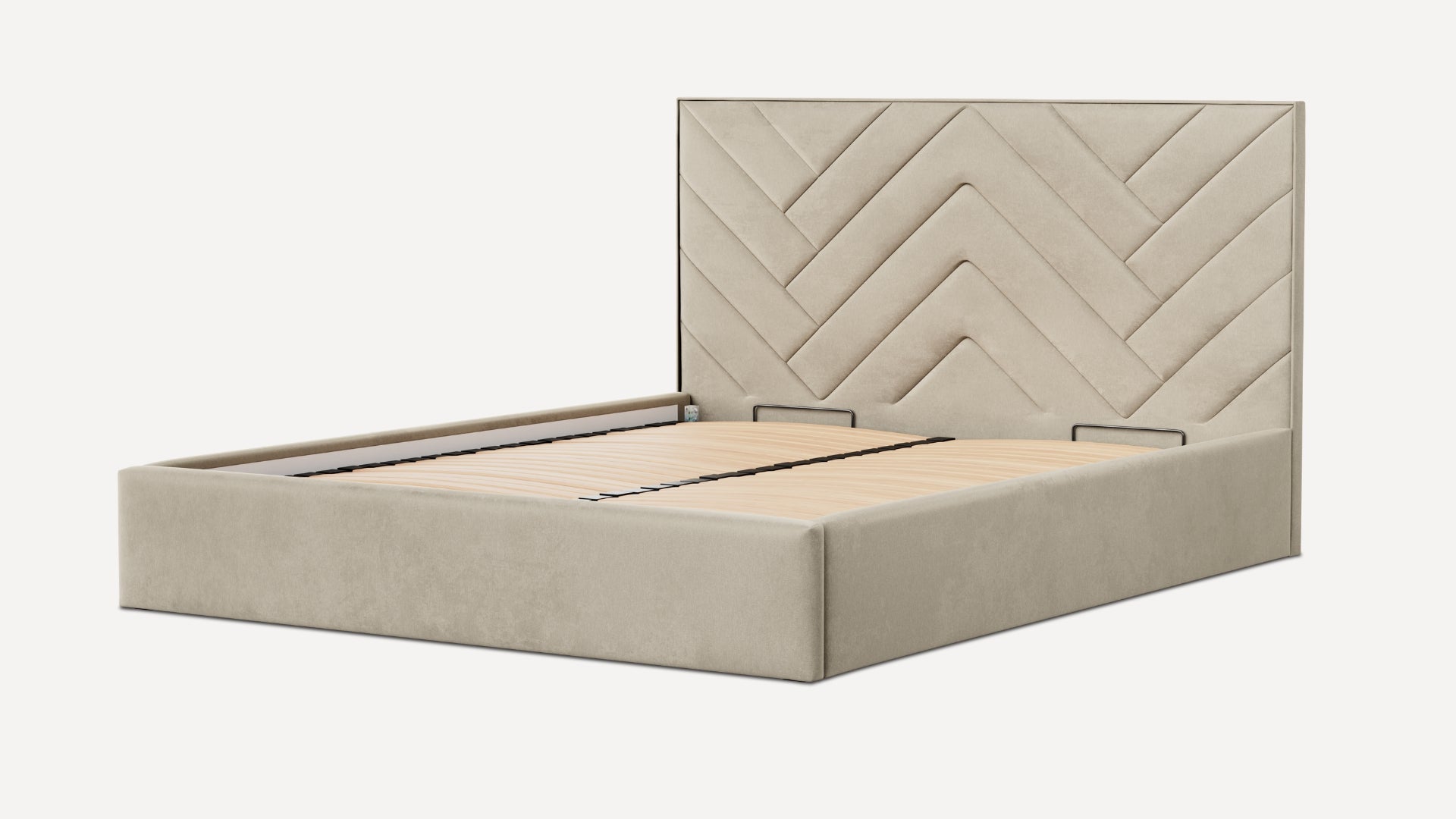 Łóżko tapicerowane Bedbenet Herringbone