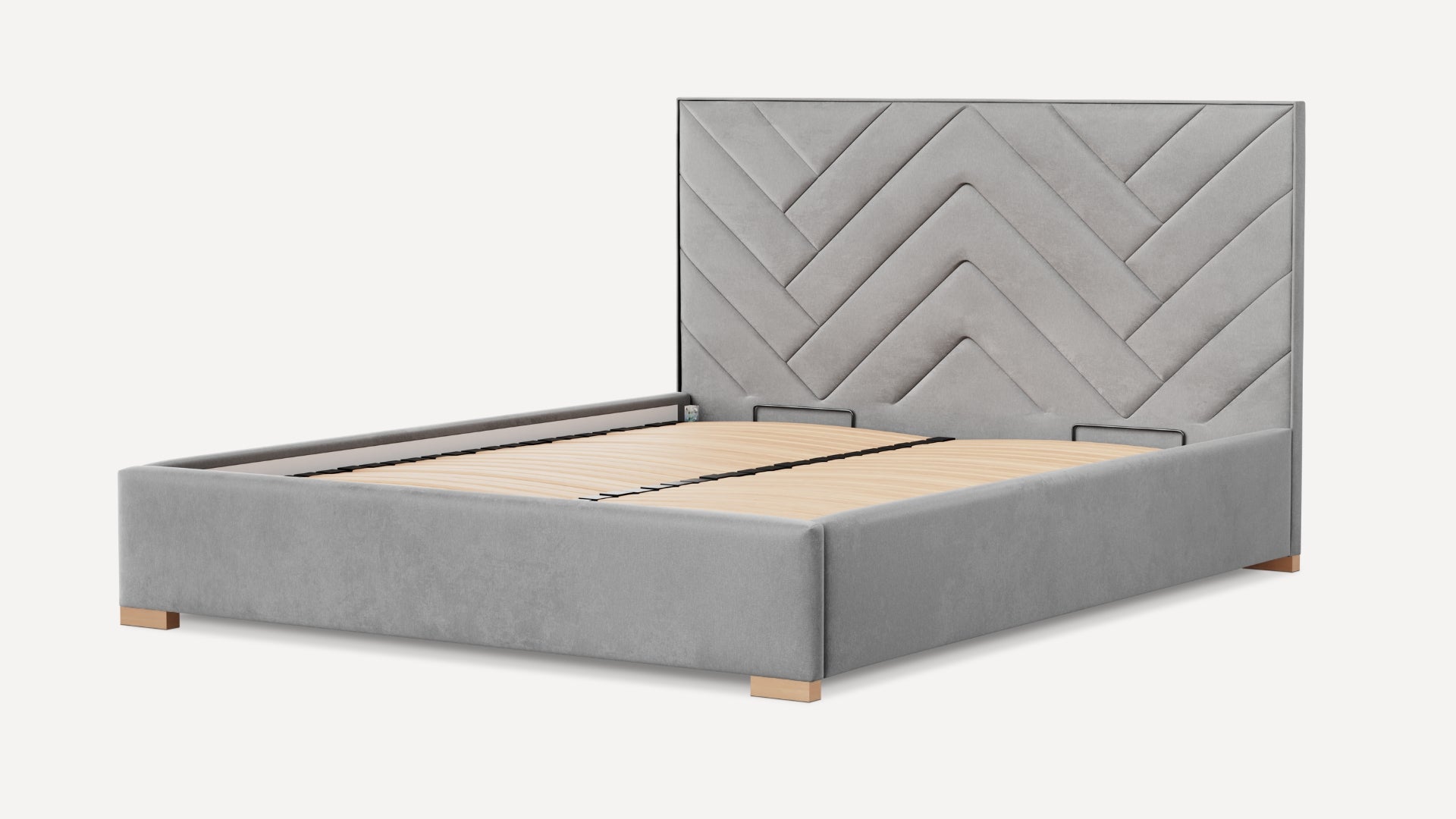 Łóżko tapicerowane Bedbenet Herringbone