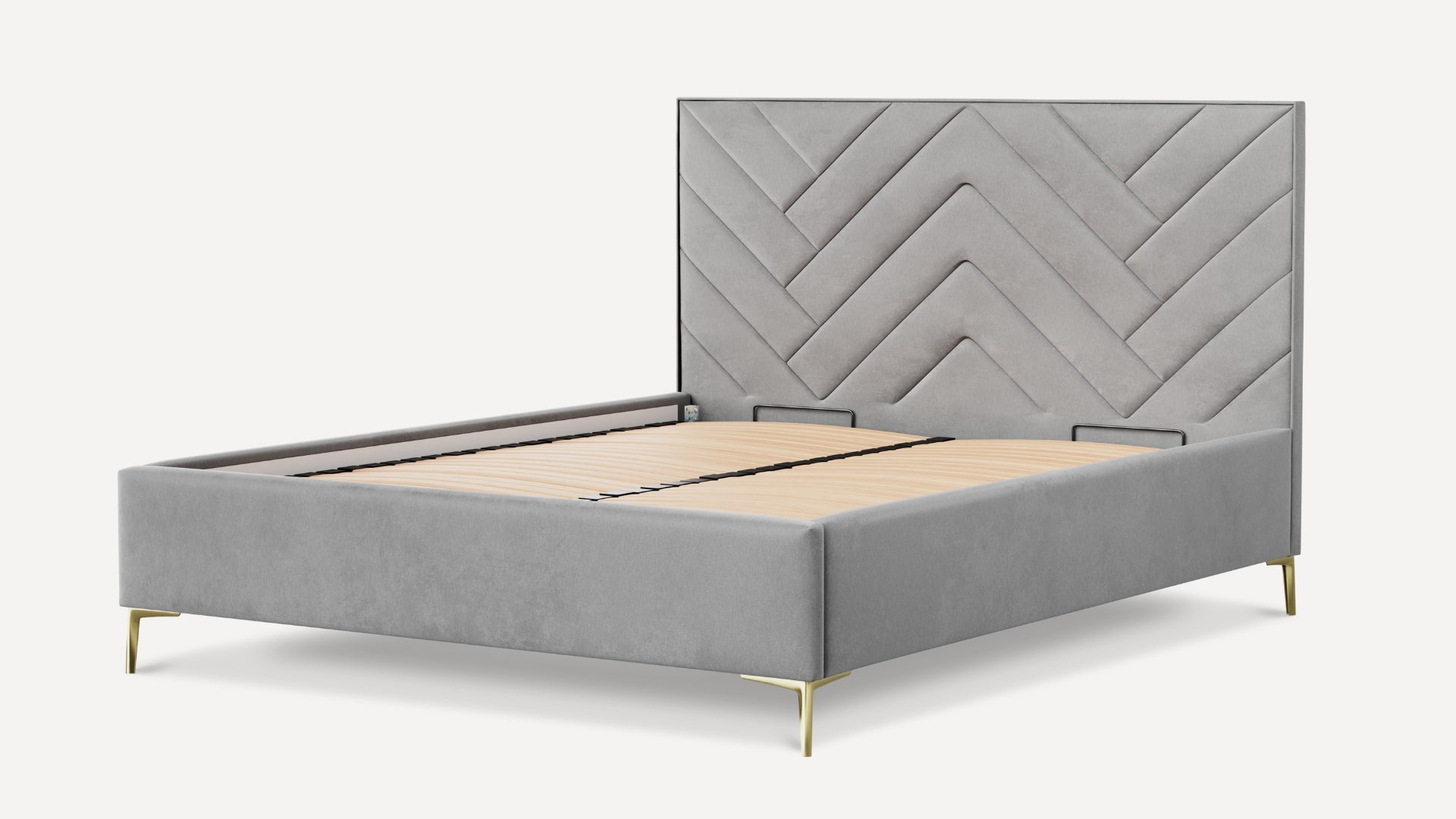 Łóżko tapicerowane Bedbenet Herringbone