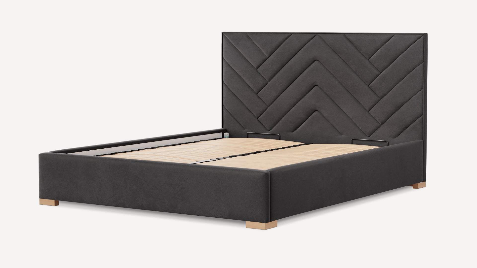 Łóżko tapicerowane Bedbenet Herringbone