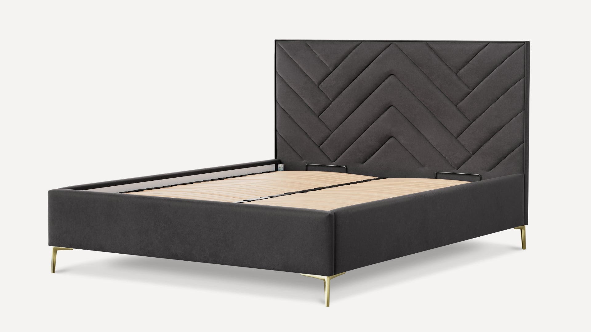 Łóżko tapicerowane Bedbenet Herringbone