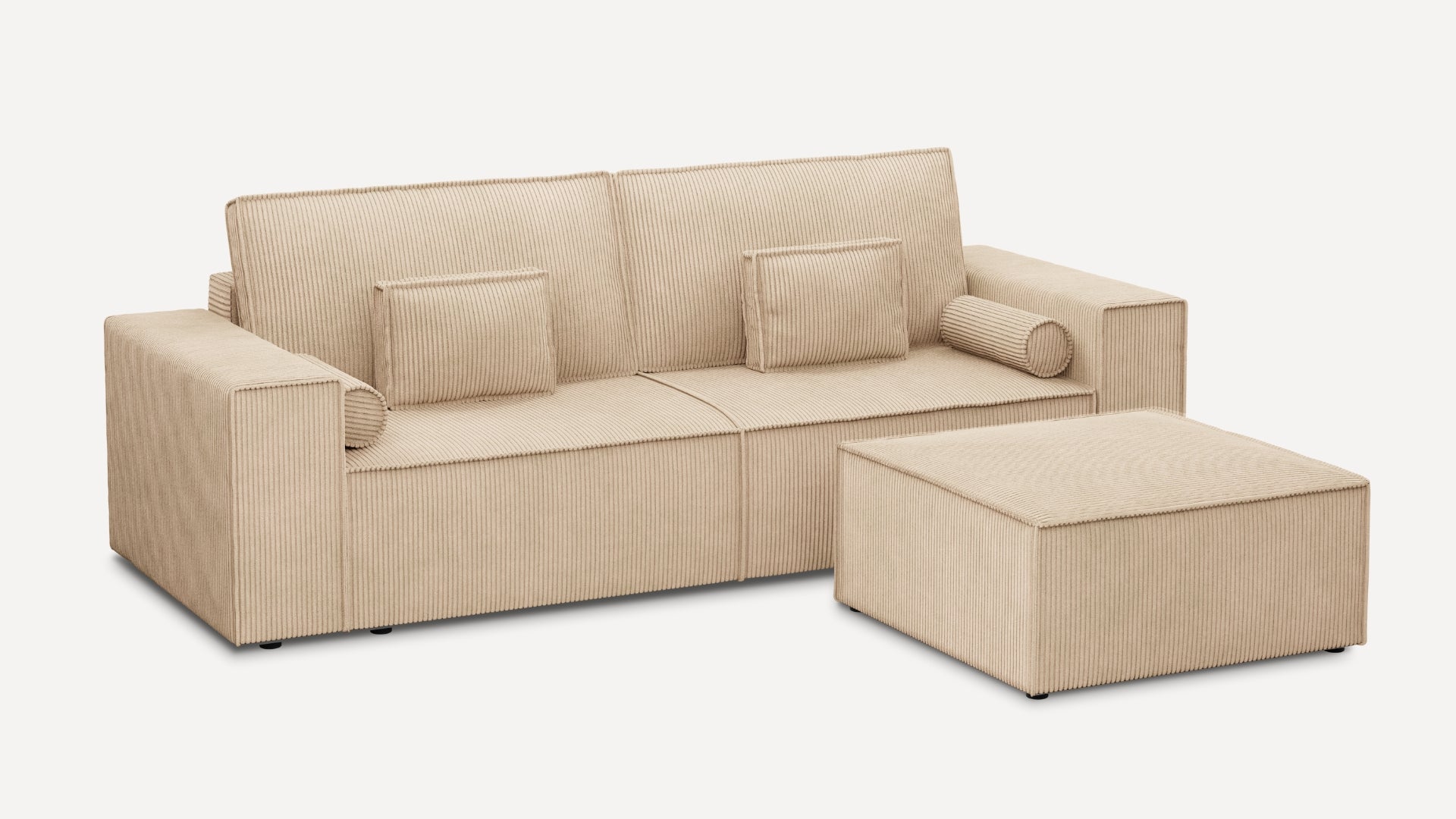 Sofa 3-osobowa BlockDL Sztruks
