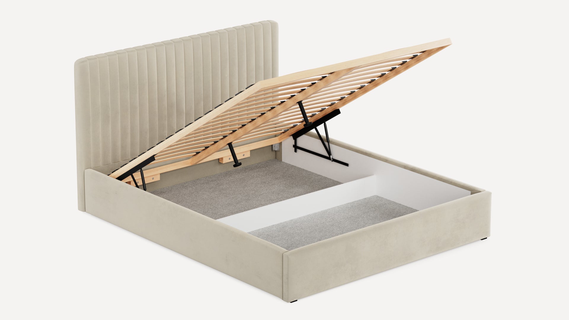 Łóżko tapicerowane Bedbenet Light Pipes 22