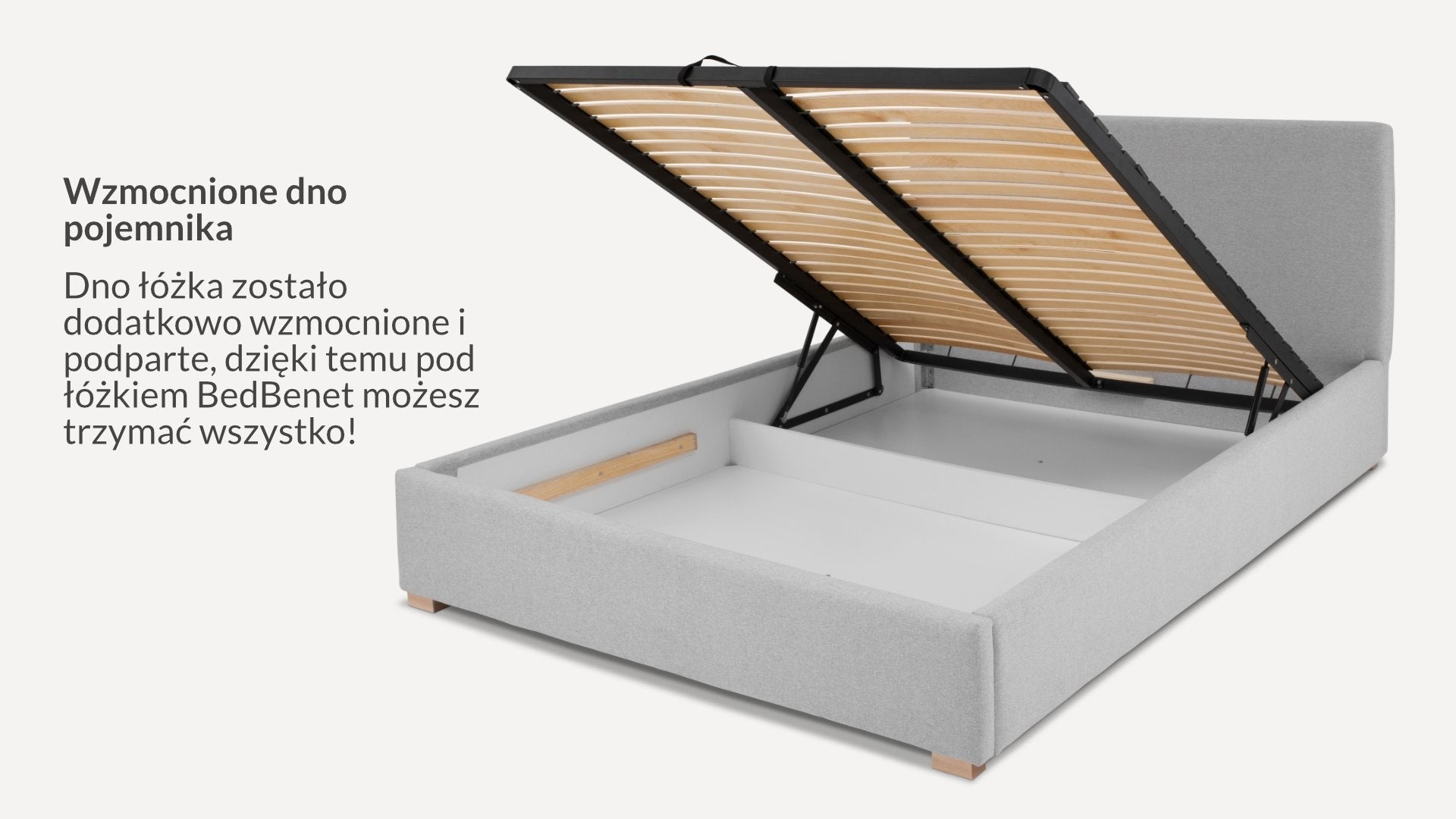 Łóżko BEDBenet Basic 120x200 Splot szenilowy - myBenet