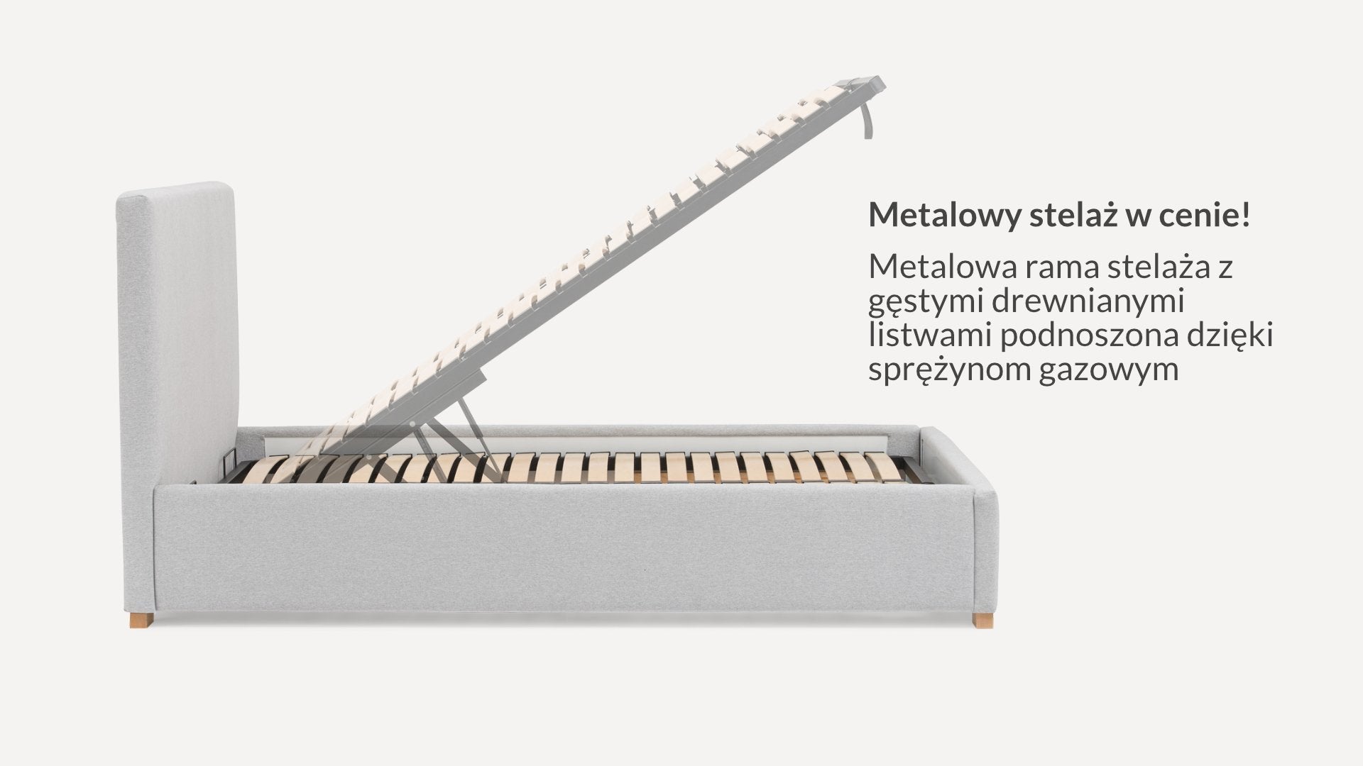 Łóżko BEDBenet Basic 120x200 Splot szenilowy - myBenet