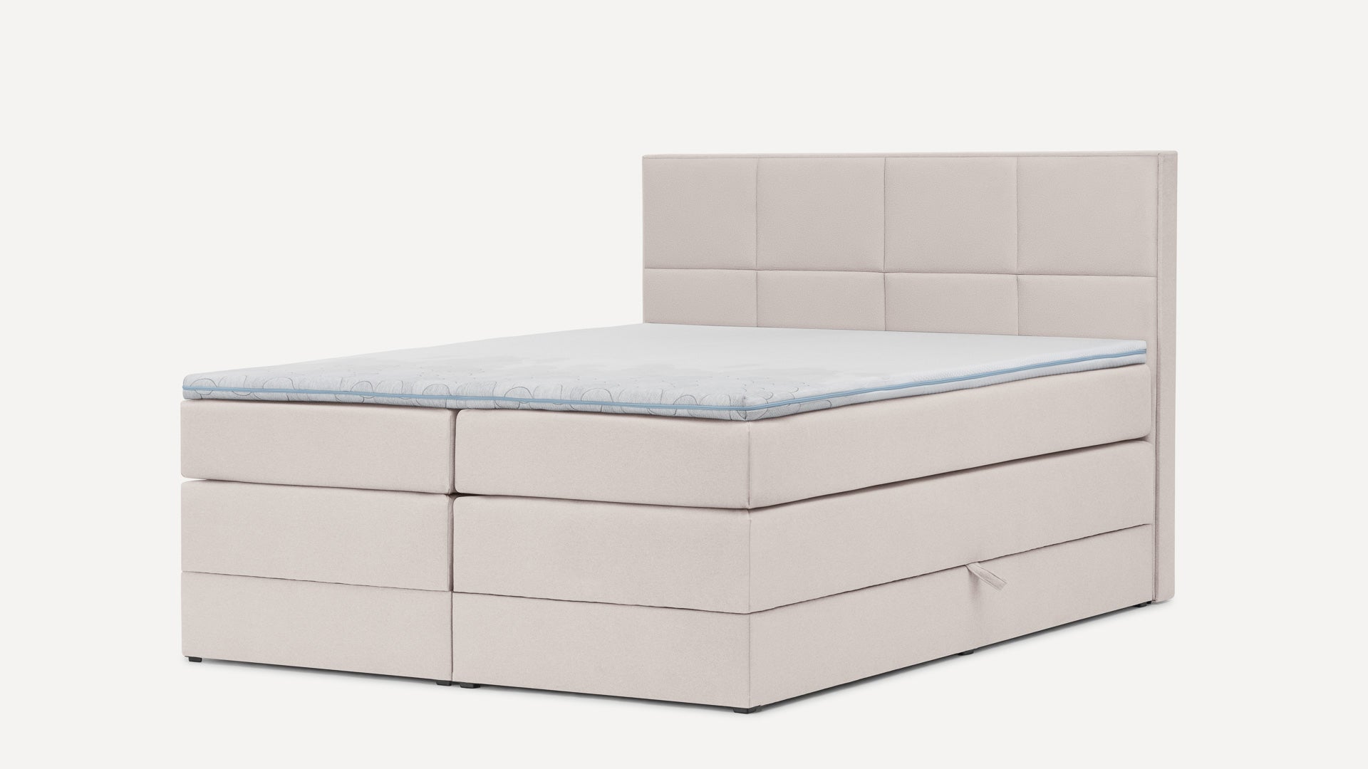 Łóżko BoxspringBenet Blocks Flauszowe - Benet
