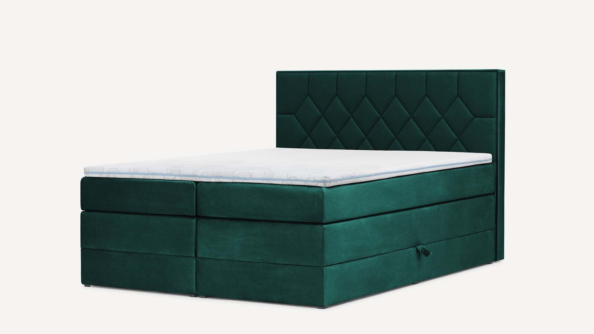 Łóżko BoxspringBenet Chesterfield Welurowe - Benet