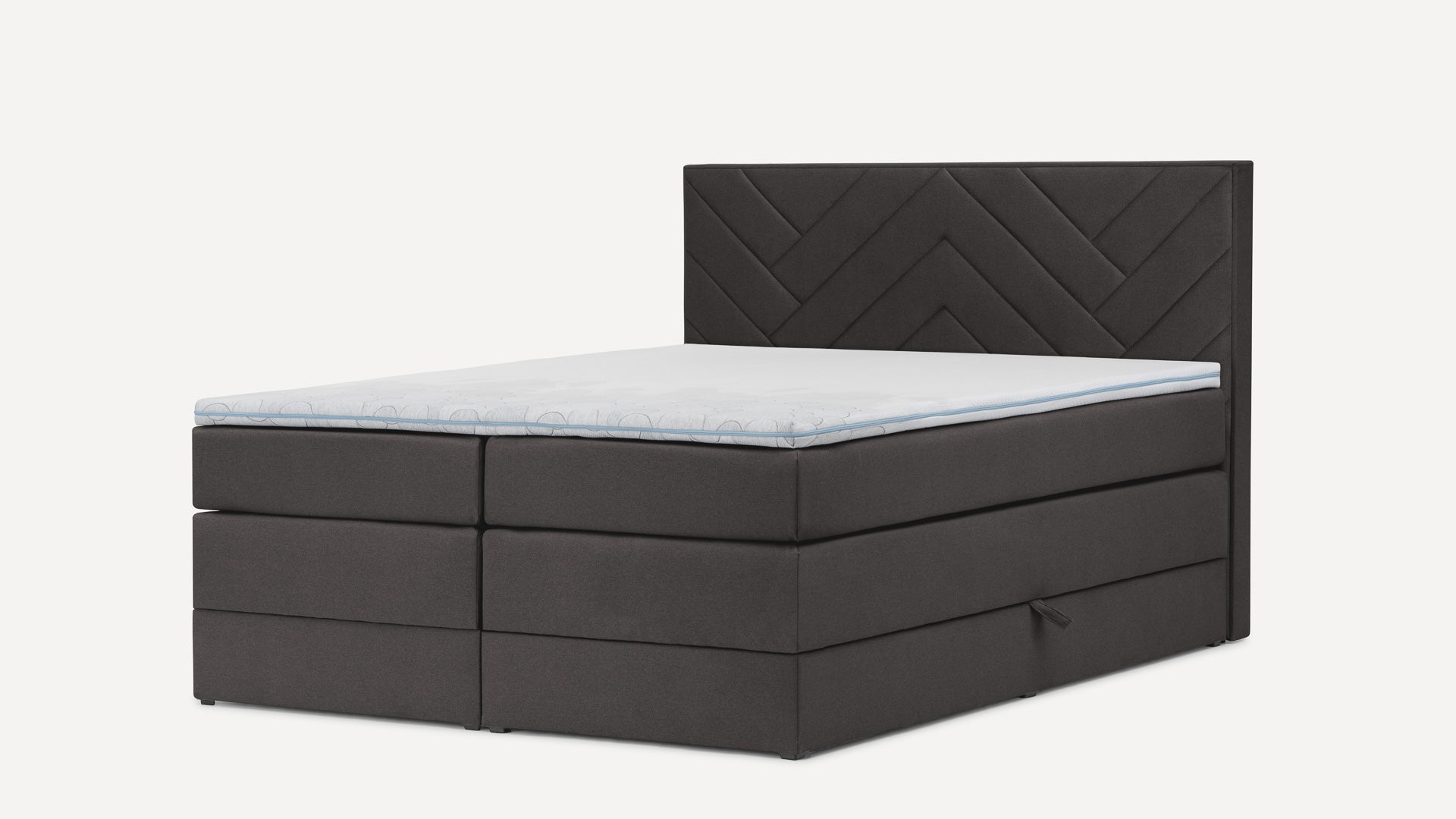 Łóżko BoxspringBenet Herringbone Flauszowe - Benet