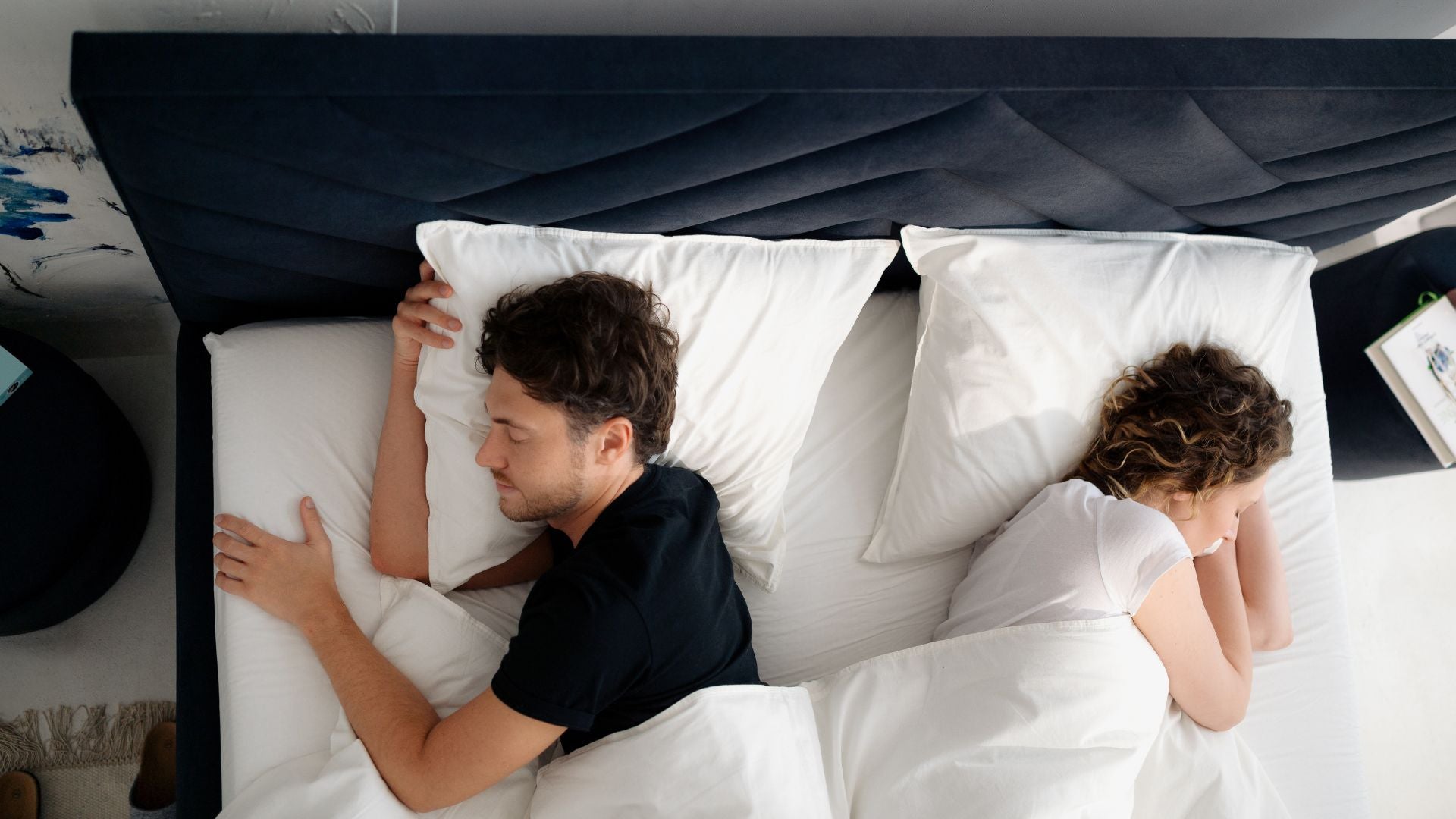 Łóżko tapicerowane Bedbenet Herringbone 180x200/ Paris Cream