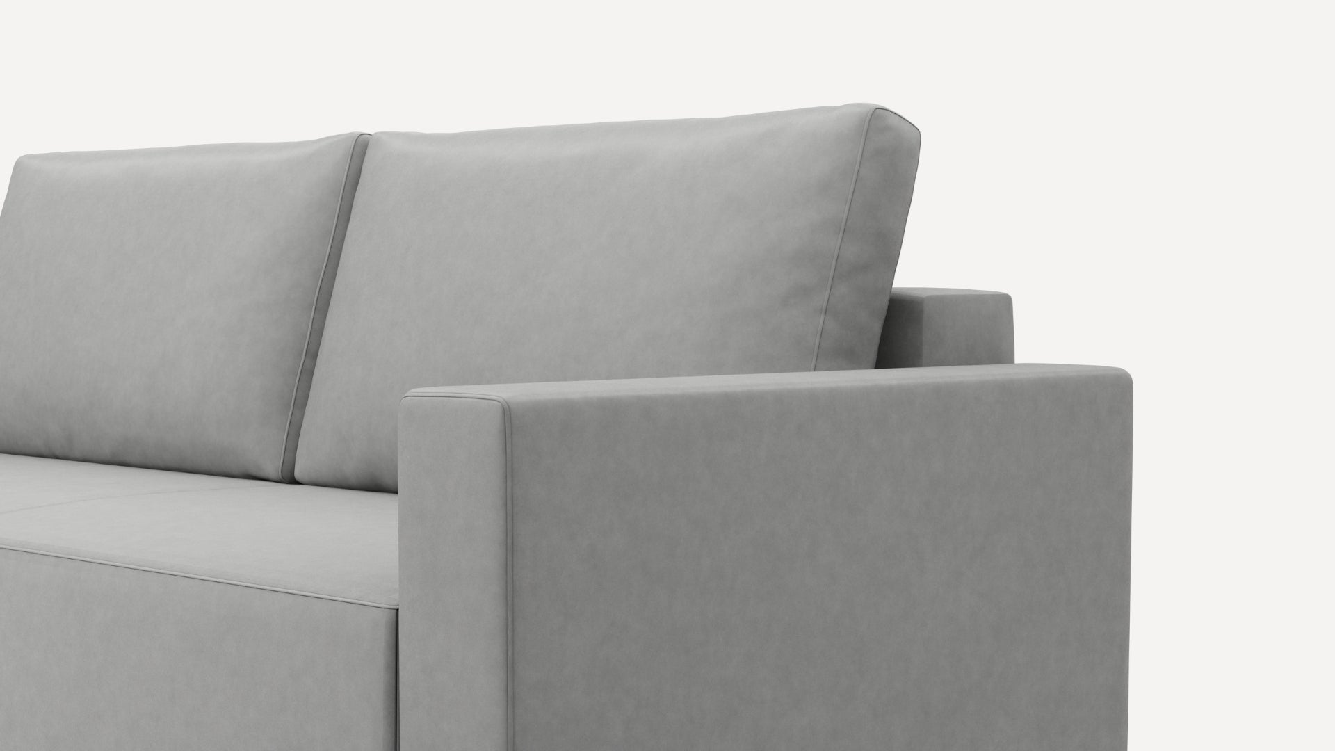 Sofa 3-osobowa BlockDL Cloud 87/Narrow/Wenge + pufa (Small)