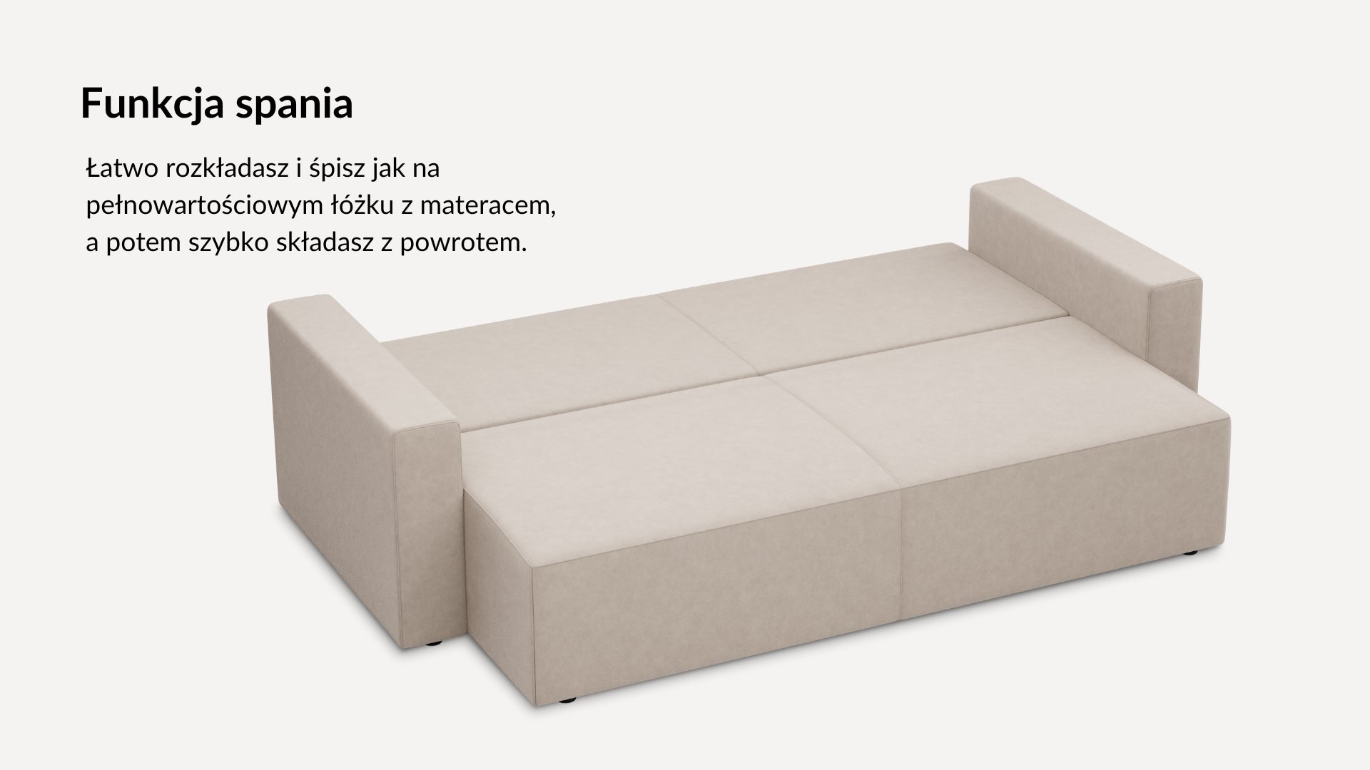 Sofa 3-osobowa BlockDL Cloud 87/Narrow/Wenge + pufa (Small)