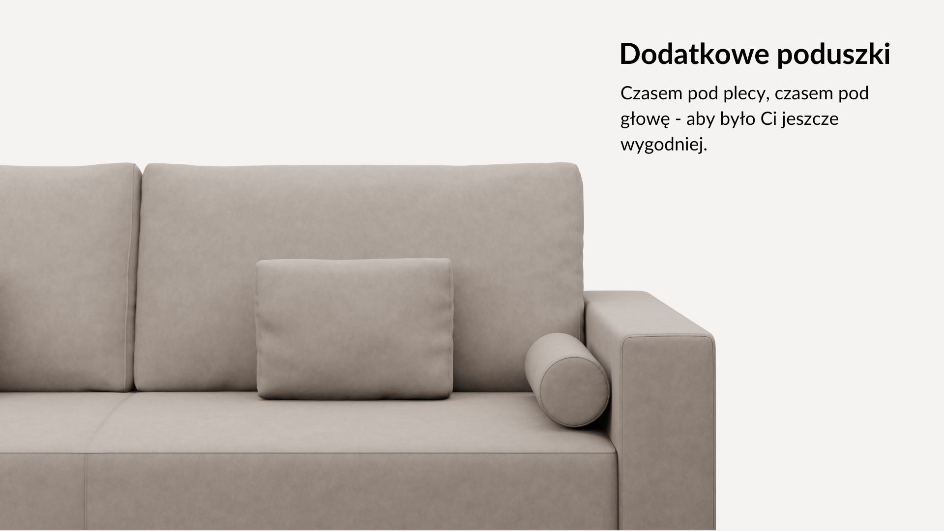Sofa 3-osobowa BlockDL Cloud 87/Narrow/Wenge + pufa (Small)