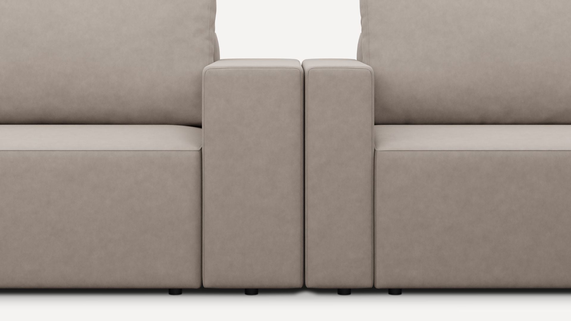 Sofa 3-osobowa BlockDL Cloud 87/Narrow/Wenge + pufa (Small)