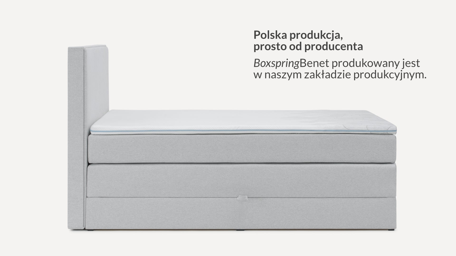 Łóżko BoxspringBenet Honeycomb Szenilowe - Benet